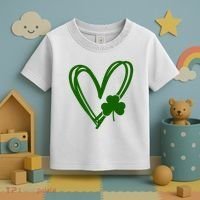 St Patrick's Day Clover Heart Toddler T-Shirt thumb 3
