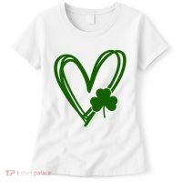 St Patrick's Day Clover Heart Women's T-Shirt thumb 0
