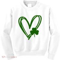 St Patrick's Day Clover Heart Kids Sweatshirt thumb 0