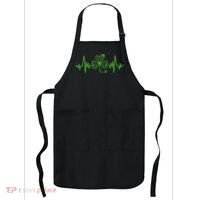 St Patricks Day Clover Heartbeat Irish Nurse Shamrock Apron thumb 0
