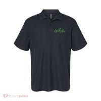 St Patricks Day Clover Heartbeat Irish Nurse Shamrock Polo thumb 0