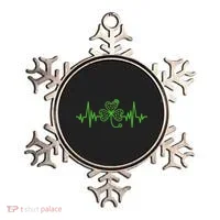 St Patricks Day Clover Heartbeat Irish Nurse Shamrock Ornament thumb 0
