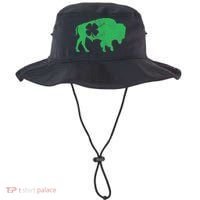 St. Patrick's Day Green Shamrock Buffalo Bison Irish Saint Bucket Hat thumb 0