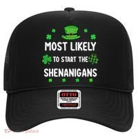 St Patricks Day Shamrock Most Likely To Start The Shenanigan Hat thumb 0