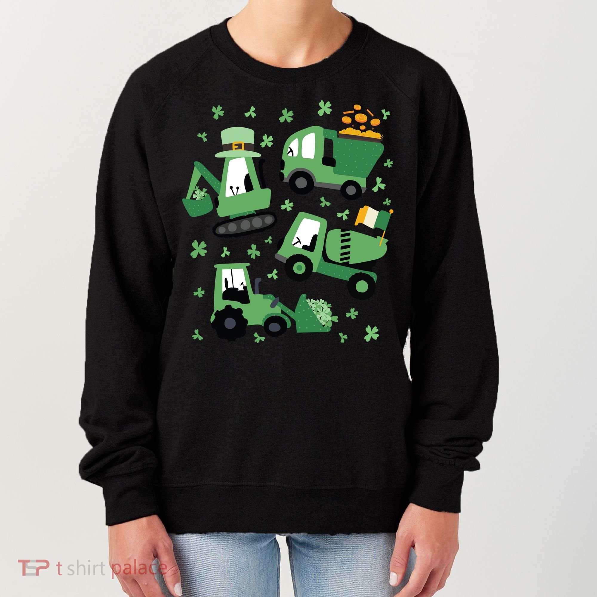 St Patrick's Day Construction Women's Sweatshirt