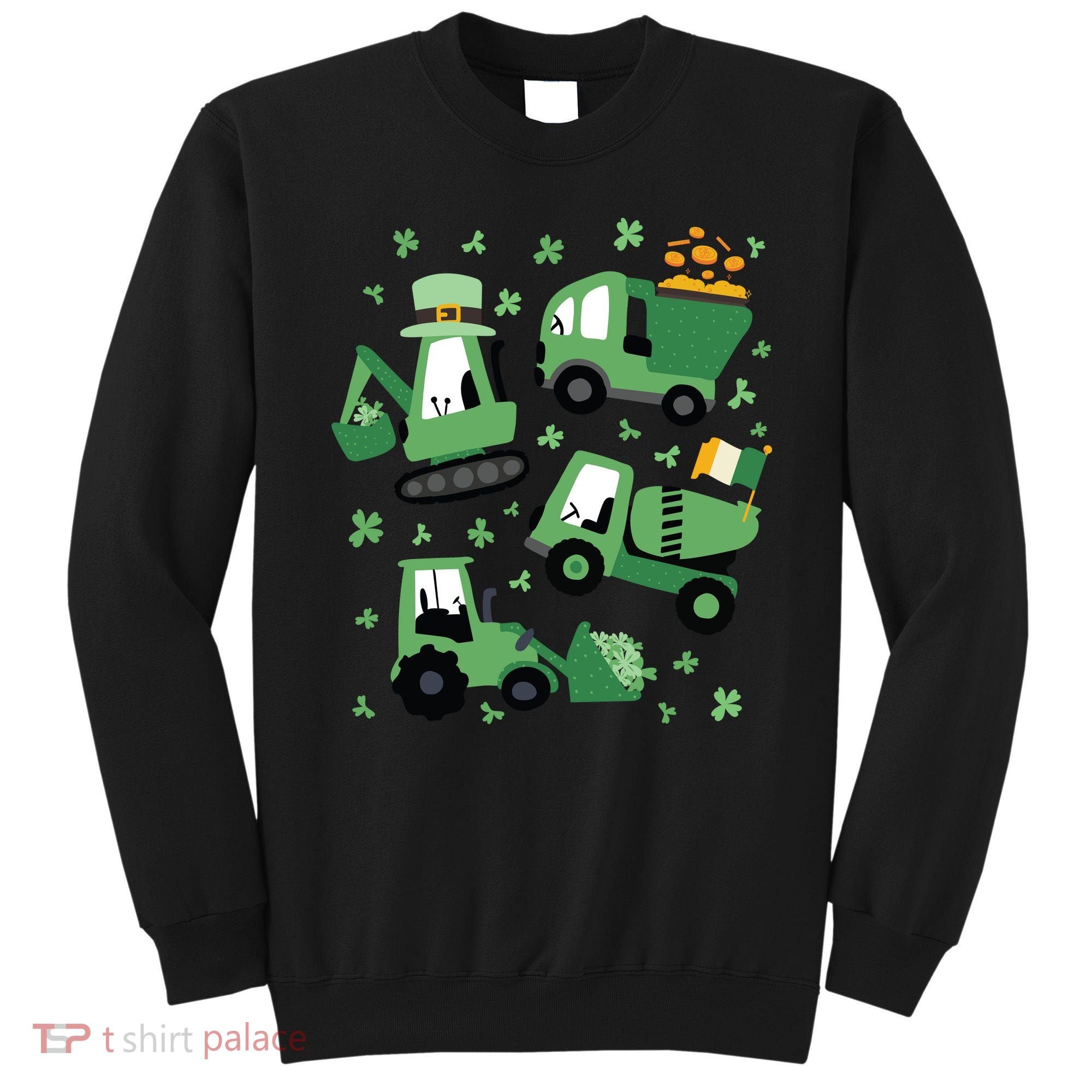 St Patrick's Day Construction Sweatshirt