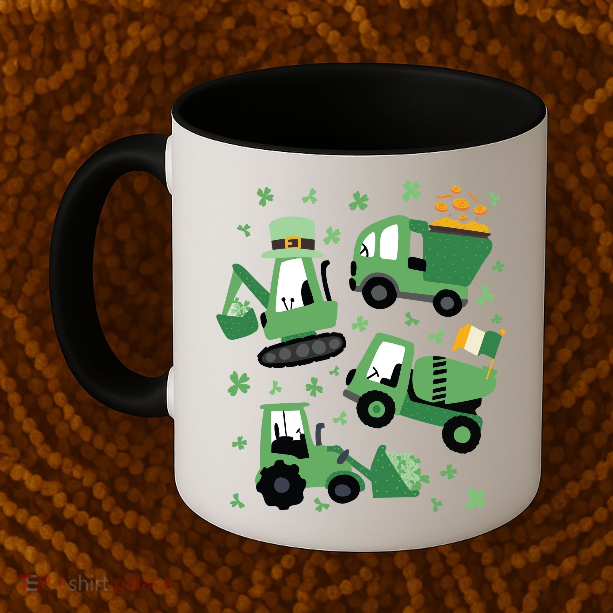 St Patrick's Day Construction Coffee Mug