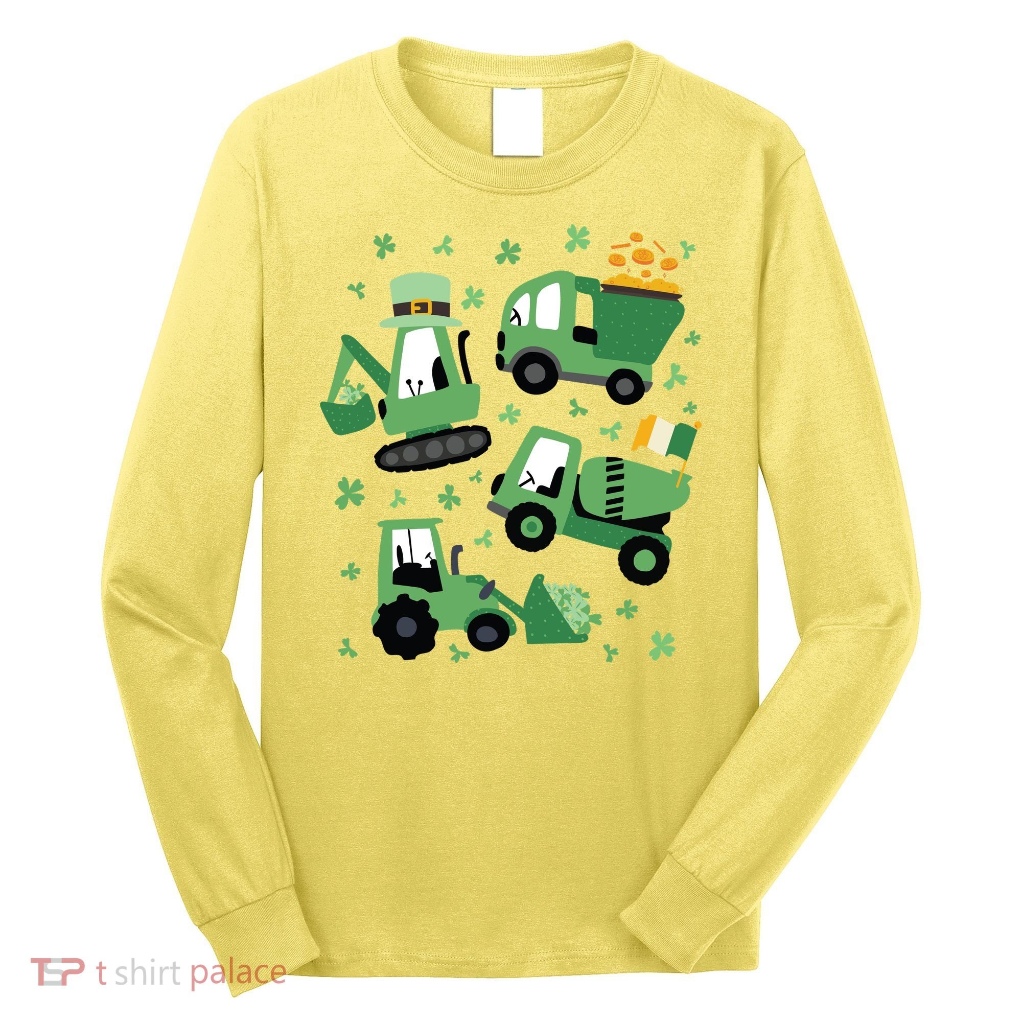 St Patrick's Day Construction Long Sleeve Shirt