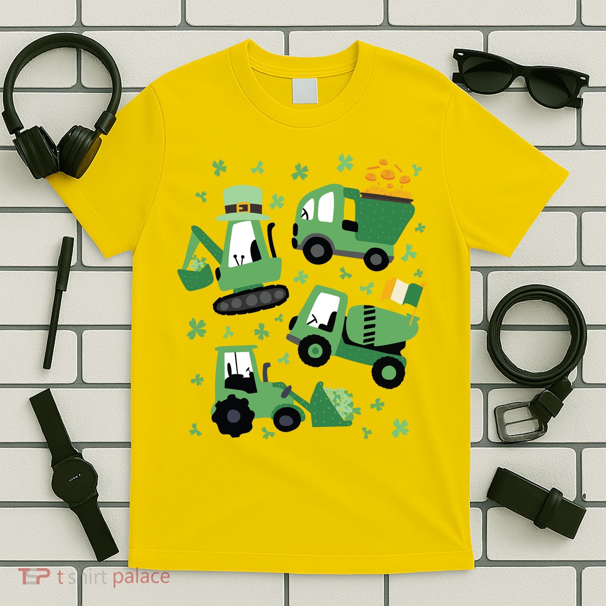 St Patrick's Day Construction T-Shirt
