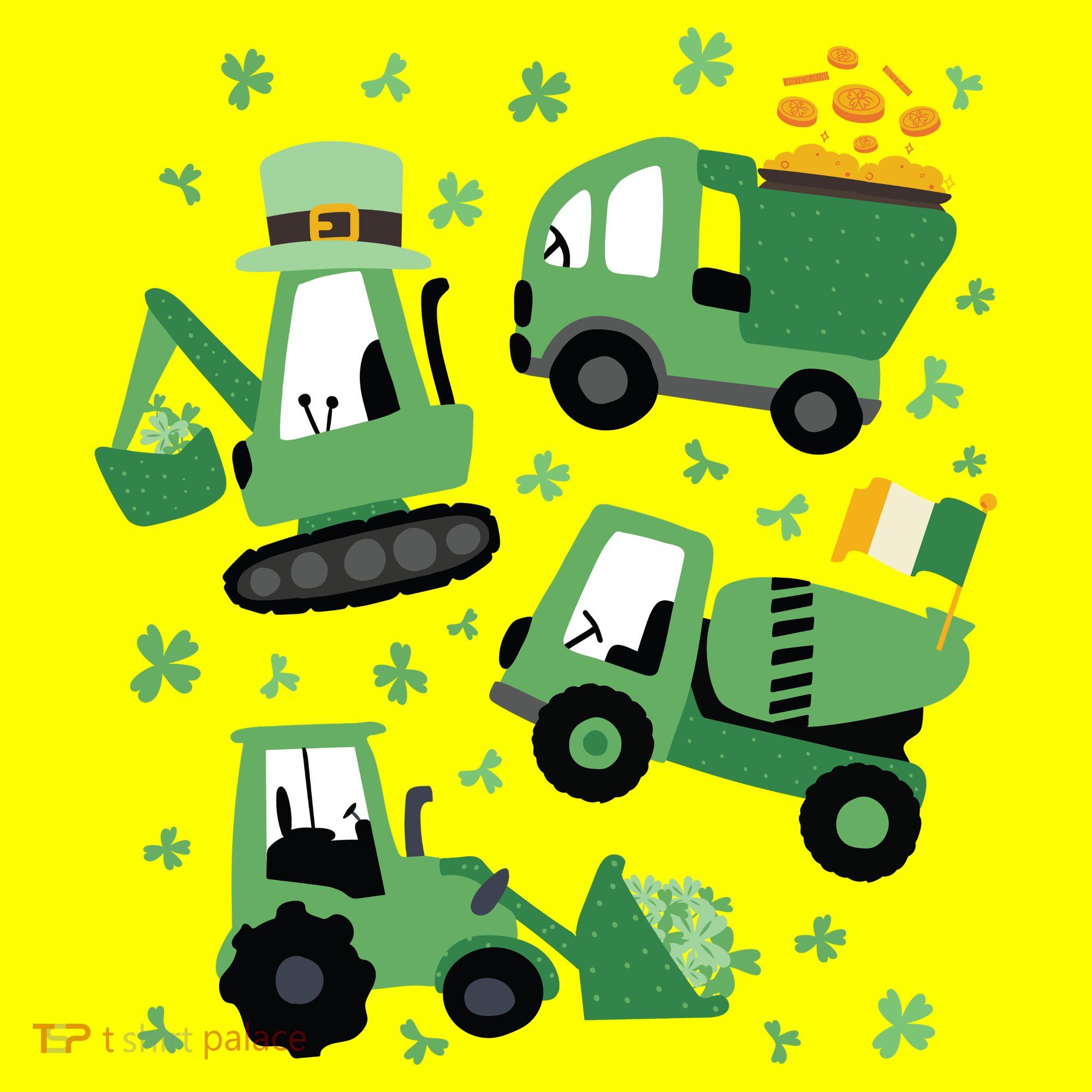 St Patrick's Day Construction Polo