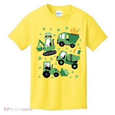 St Patrick's Day Construction Kids T-Shirt
