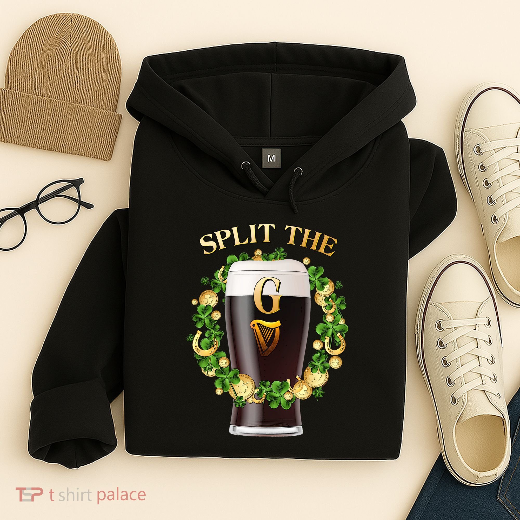 St Patricks Day Split the G Beer Lover Hoodie