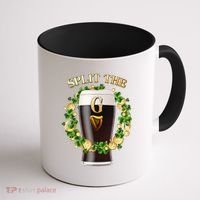 St Patricks Day Split the G Beer Lover Coffee Mug thumb 1