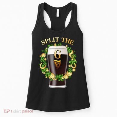 St Patricks Day Split the G Beer Lover Women's Tank Top