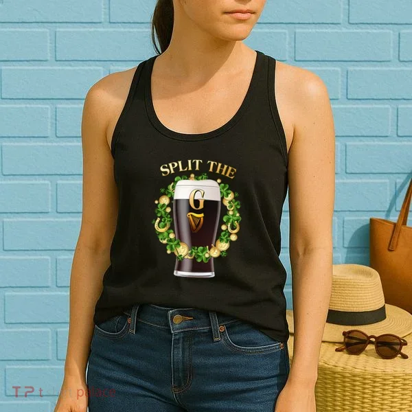 St Patricks Day Split the G Beer Lover Women's Tank Top