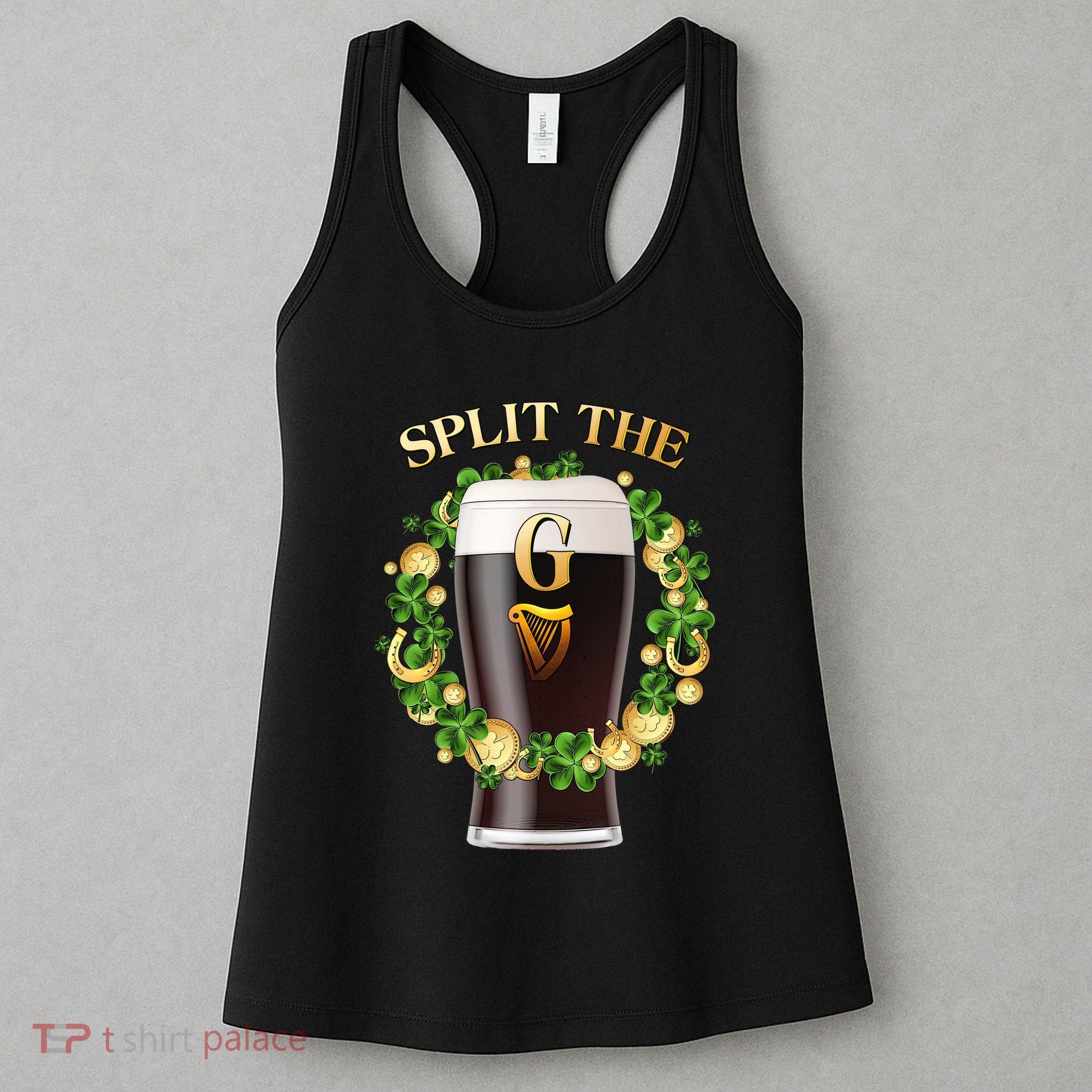 St Patricks Day Split the G Beer Lover Women's Tank Top