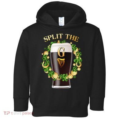 St Patricks Day Split the G Beer Lover Toddler Hoodie