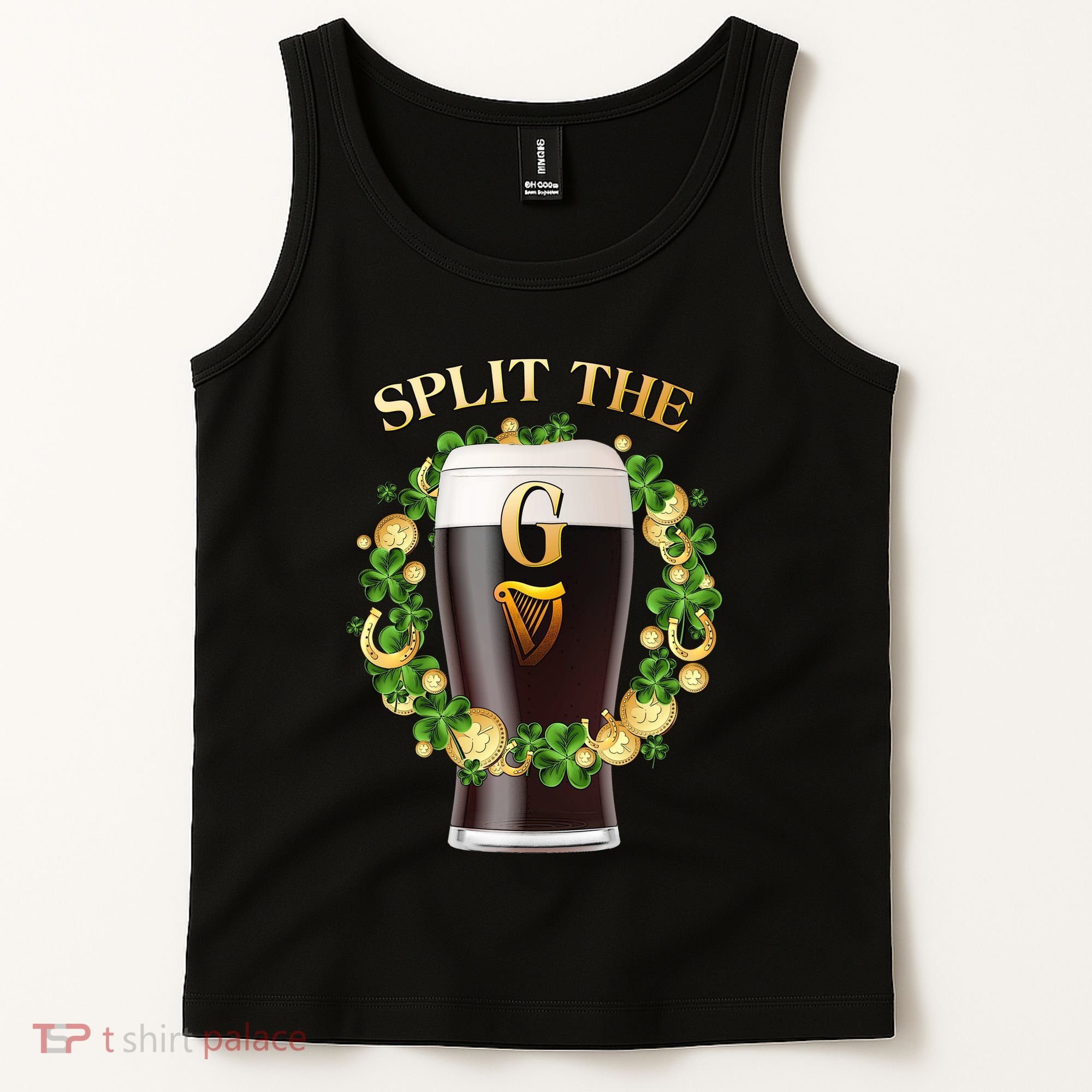 St Patricks Day Split the G Beer Lover Tank Top