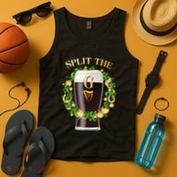 St Patricks Day Split the G Beer Lover Tank Top thumb 4