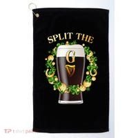 St Patricks Day Split the G Beer Lover Golf Towel thumb 0