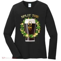 St Patricks Day Split the G Beer Lover Women's Long Sleeve Shirt thumb 0