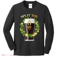 St Patricks Day Split the G Beer Lover Kids Long Sleeve Shirt thumb 0