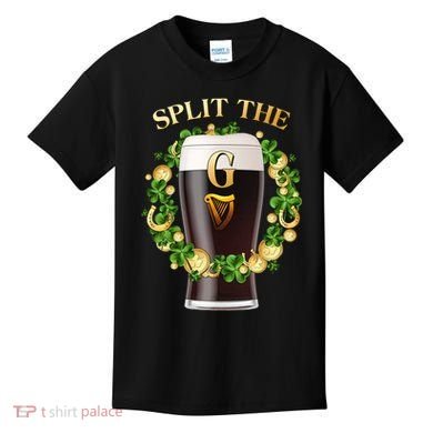 St Patricks Day Split the G Beer Lover Kids T-Shirt