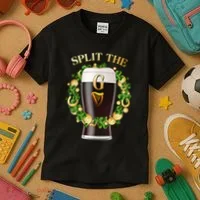 St Patricks Day Split the G Beer Lover Kids T-Shirt thumb 3