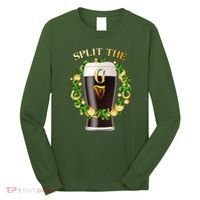 St Patricks Day Split the G Beer Lover Long Sleeve Shirt thumb 0