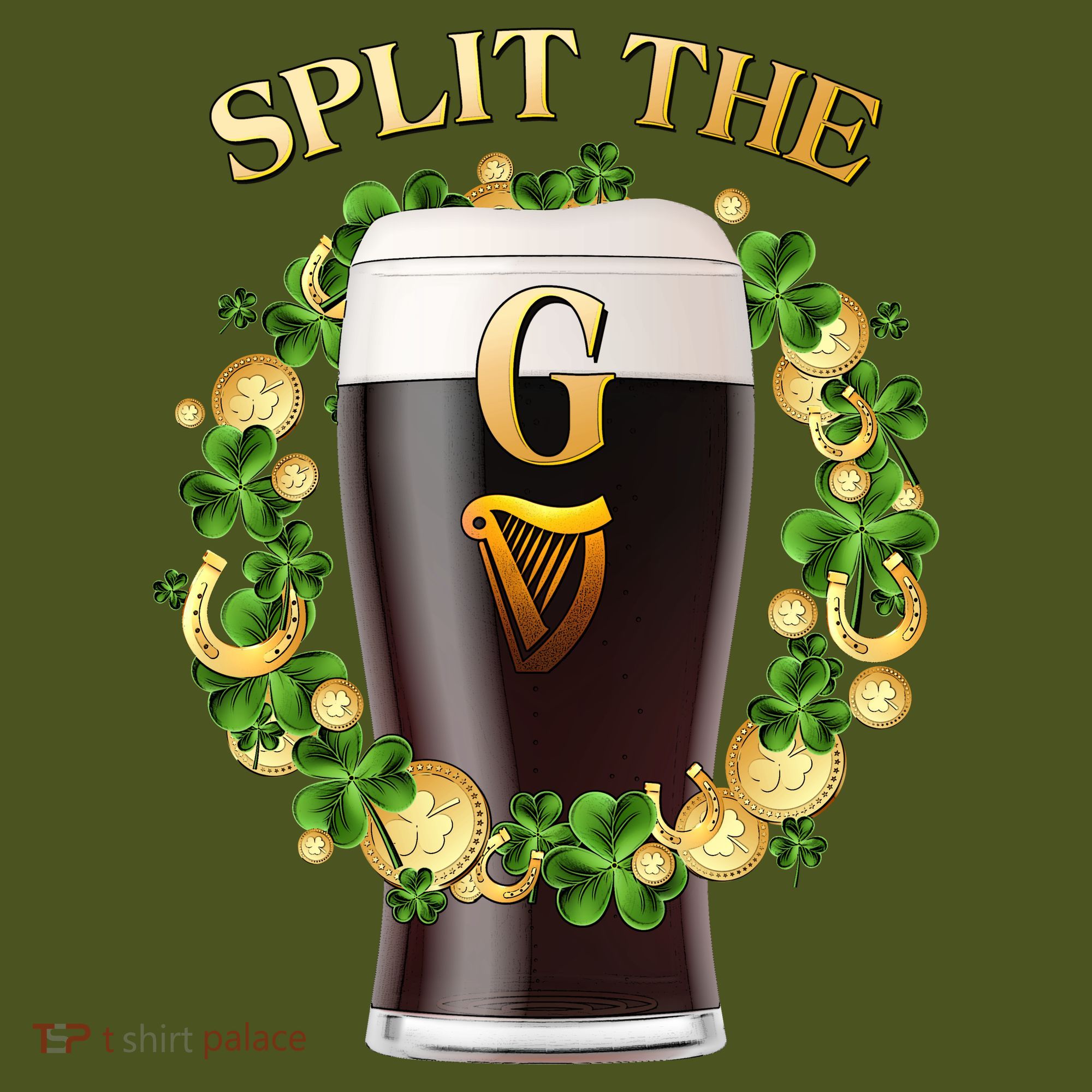 St Patricks Day Split the G Beer Lover Backpack