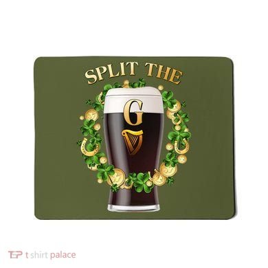 St Patricks Day Split the G Beer Lover Mousepad