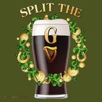 St Patricks Day Split the G Beer Lover Mousepad thumb 1