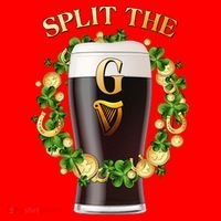 St Patricks Day Split the G Beer Lover Santa Hat thumb 1
