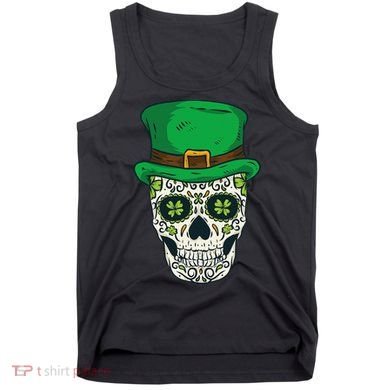 St Patrick's Day Sugar Skull Day Of Dead Saint Patricks Tank Top