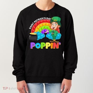 St Patrick's Day Push Pop Leprechaun Women's Sweatshirt