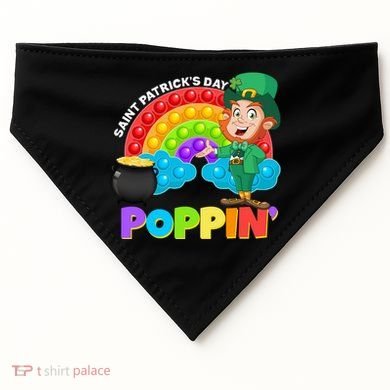 St Patrick's Day Push Pop Leprechaun USA-Made Doggie Bandana