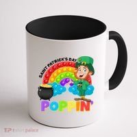 St Patrick's Day Push Pop Leprechaun Coffee Mug thumb 1