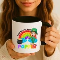 St Patrick's Day Push Pop Leprechaun Coffee Mug thumb 3
