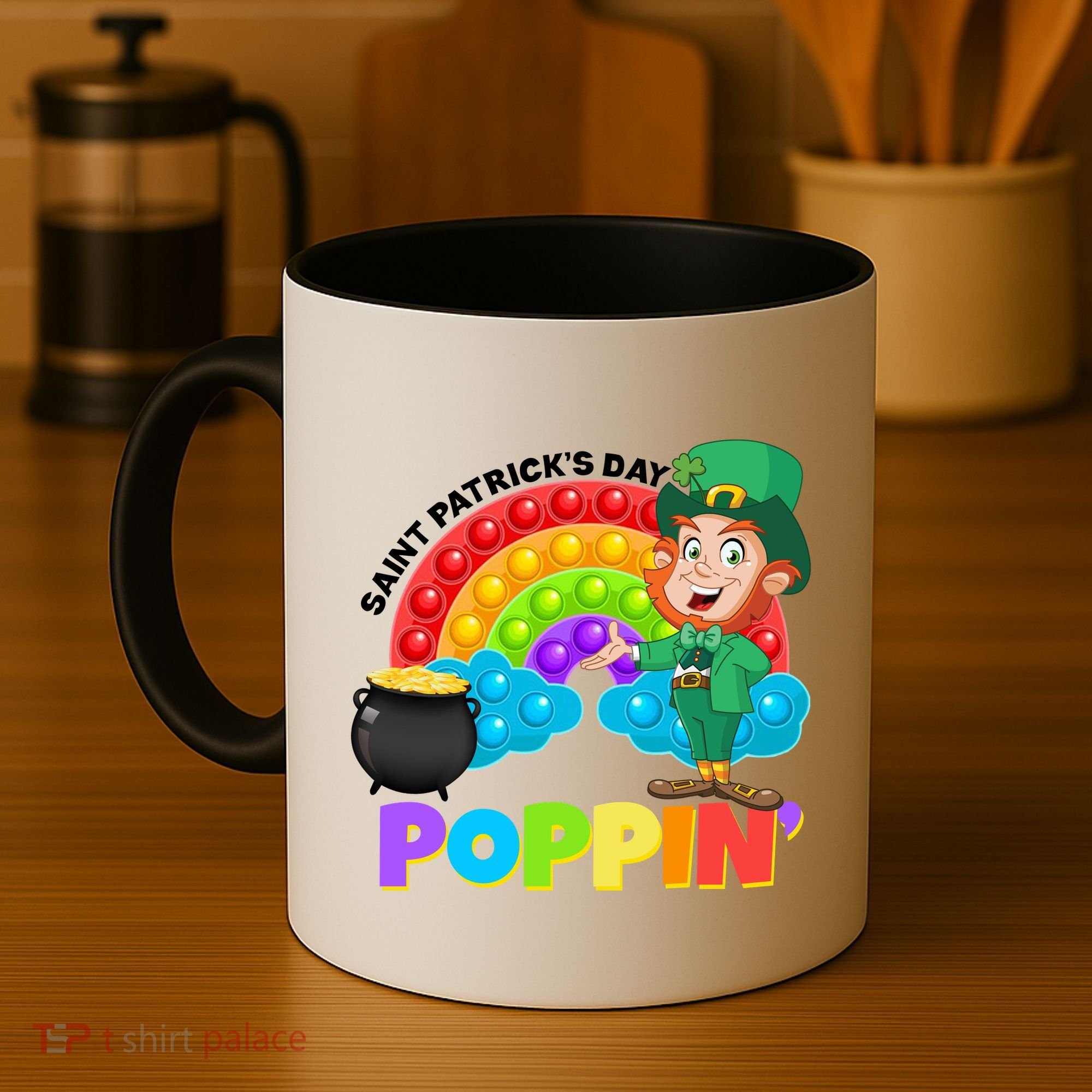 St Patrick's Day Push Pop Leprechaun Coffee Mug