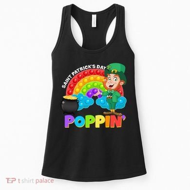 St Patrick's Day Push Pop Leprechaun Women's Tank Top