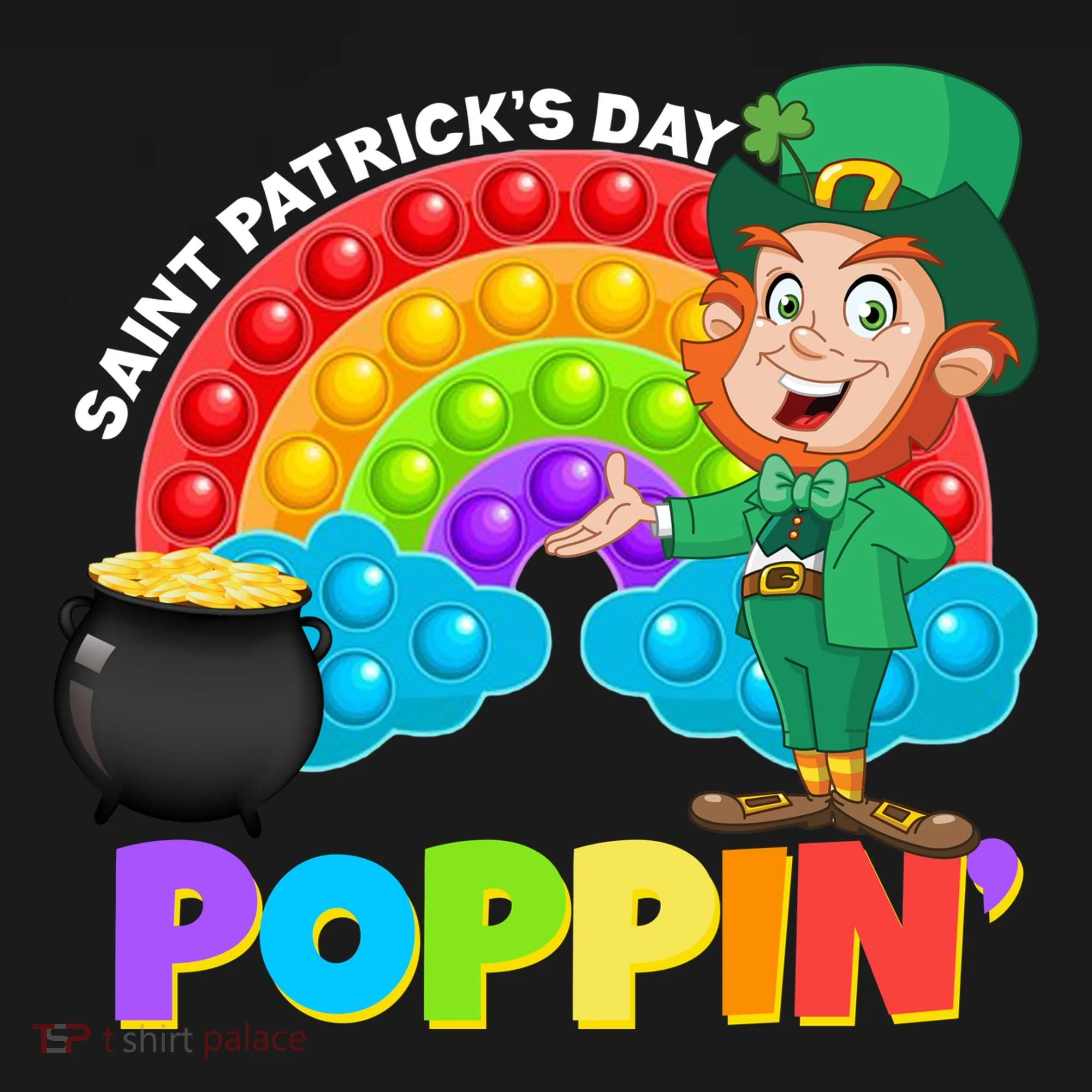 St Patrick's Day Push Pop Leprechaun Women's Tank Top