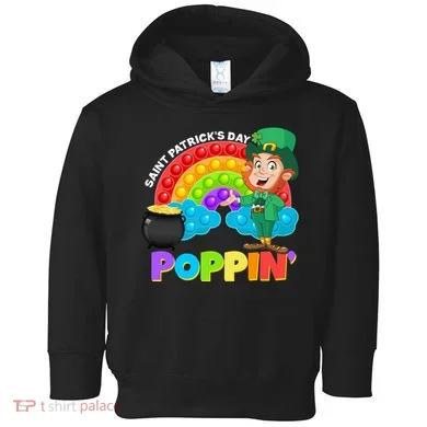 St Patrick's Day Push Pop Leprechaun Toddler Hoodie