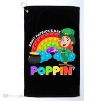 St Patrick's Day Push Pop Leprechaun Golf Towel thumb 0