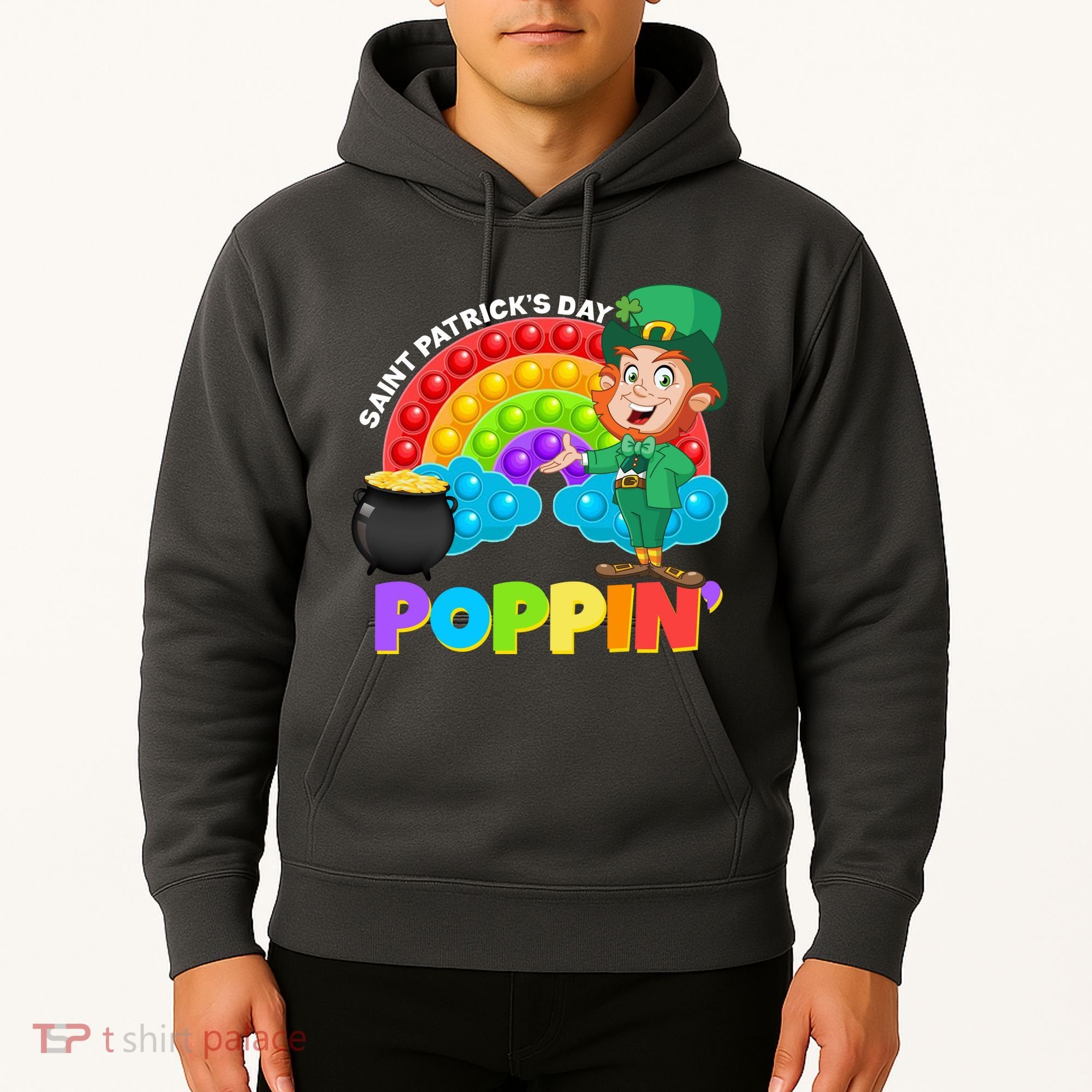 St Patrick's Day Push Pop Leprechaun Hoodie