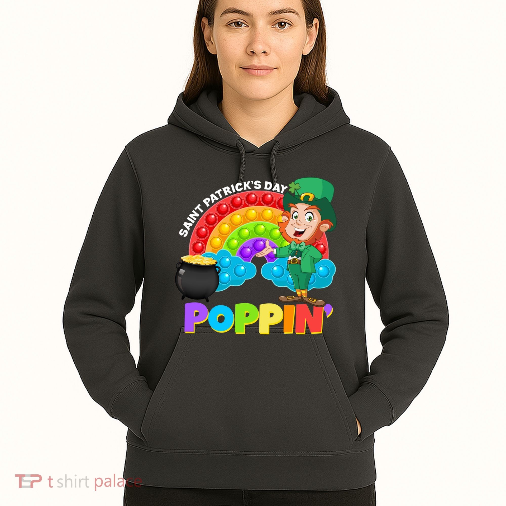 St Patrick's Day Push Pop Leprechaun Hoodie