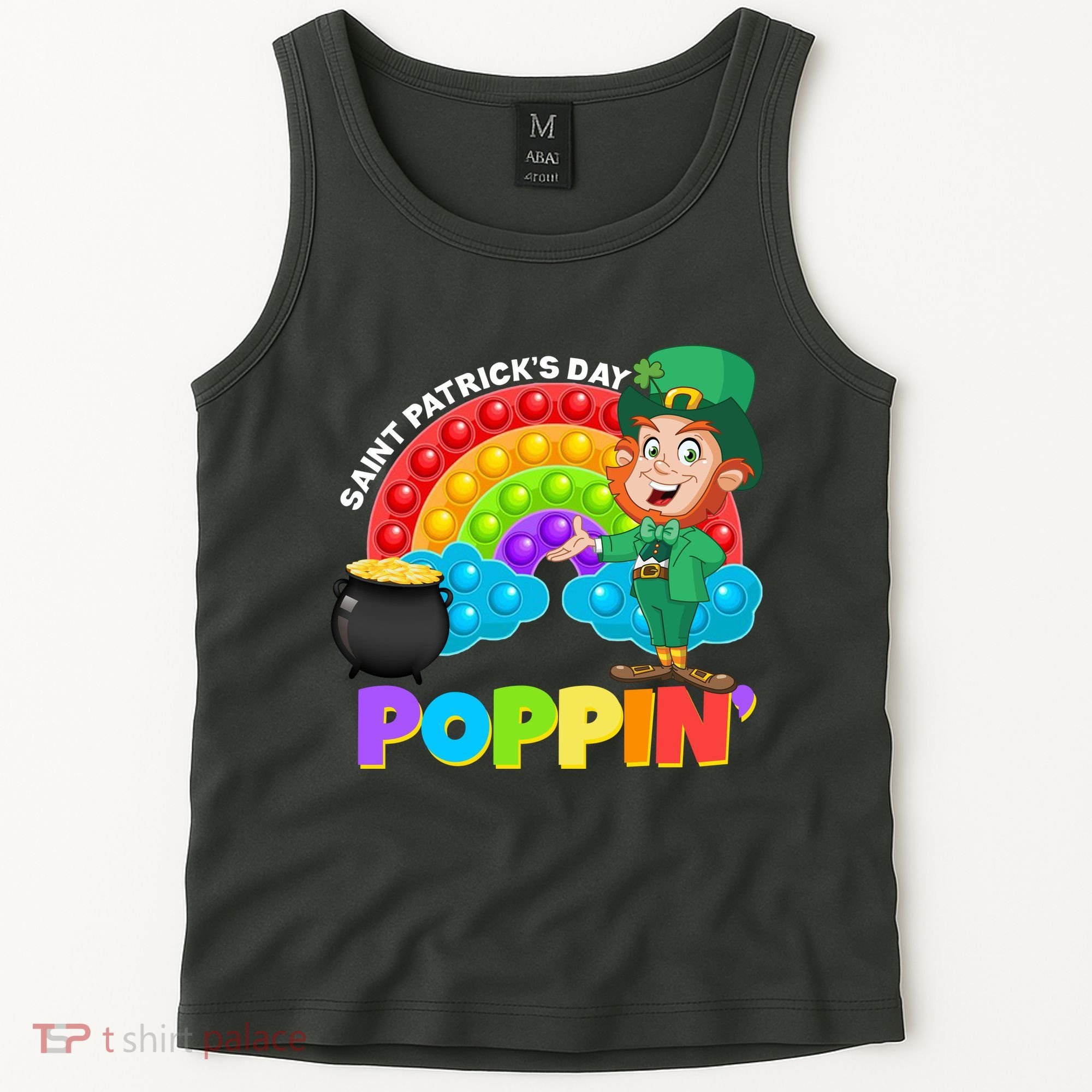 St Patrick's Day Push Pop Leprechaun Tank Top
