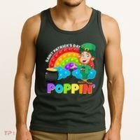 St Patrick's Day Push Pop Leprechaun Tank Top thumb 3