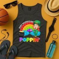St Patrick's Day Push Pop Leprechaun Tank Top thumb 4