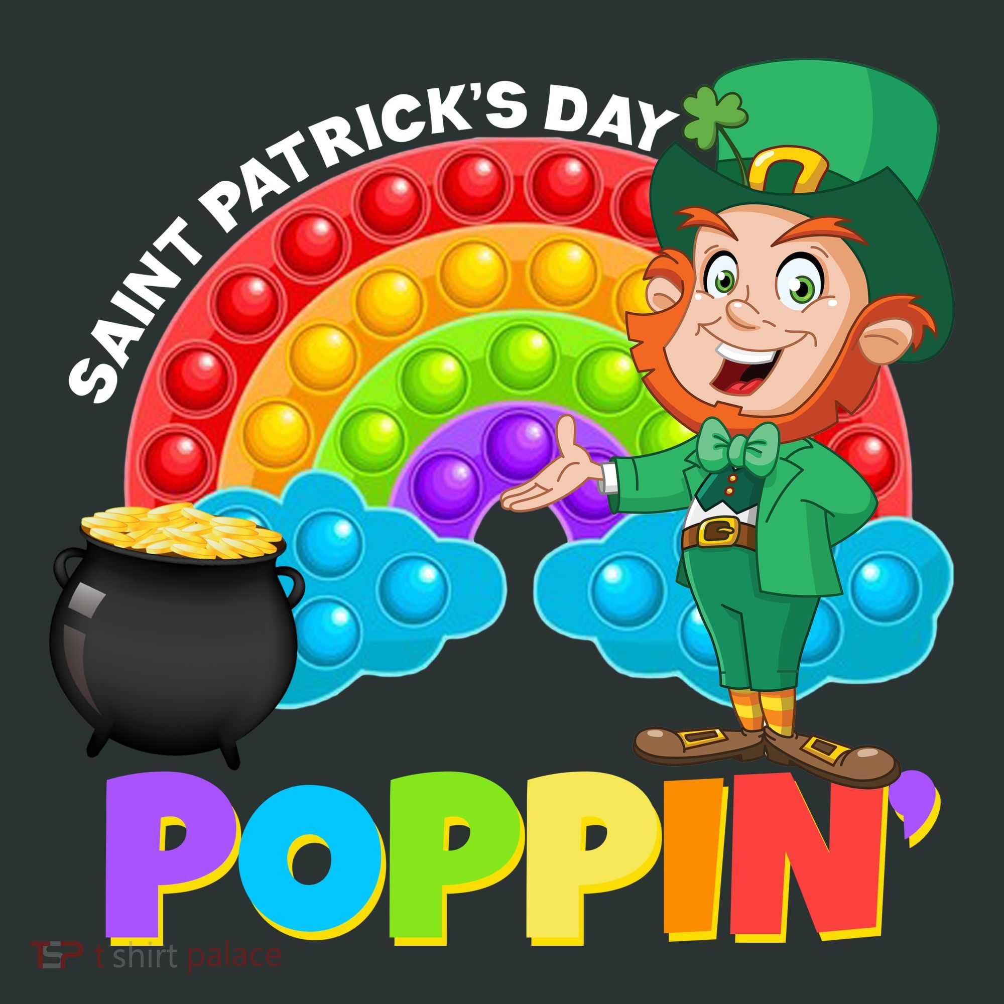 St Patrick's Day Push Pop Leprechaun Tank Top