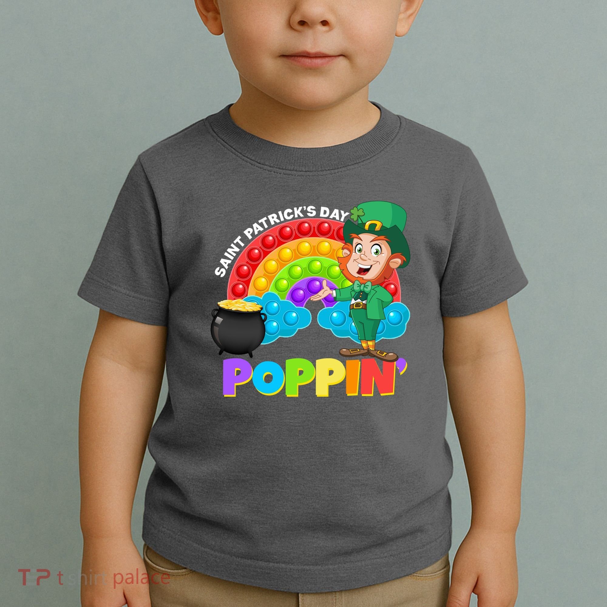 St Patrick's Day Push Pop Leprechaun Toddler T-Shirt